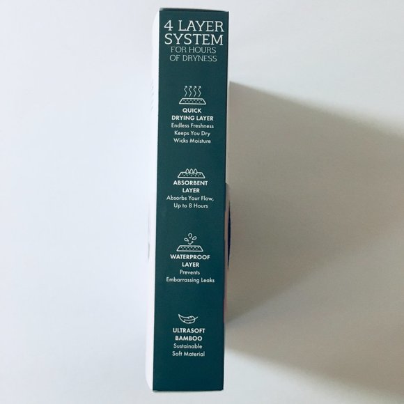 The Her. Inc XL Black Period Panties Maya Machine Washable Women's Underwear - Picture 3 of 16